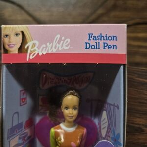 Barbie Fashion Doll Pen with Pink and Orange